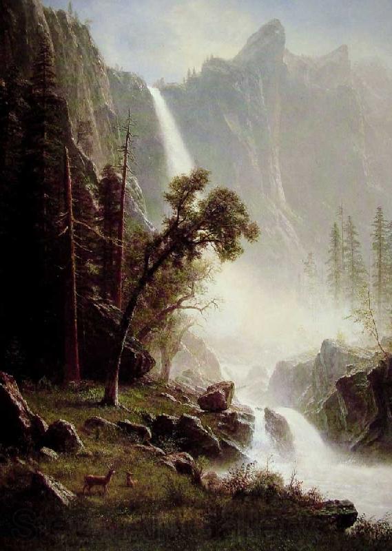 Albert Bierstadt Bridal Veil Falls, Yosemite